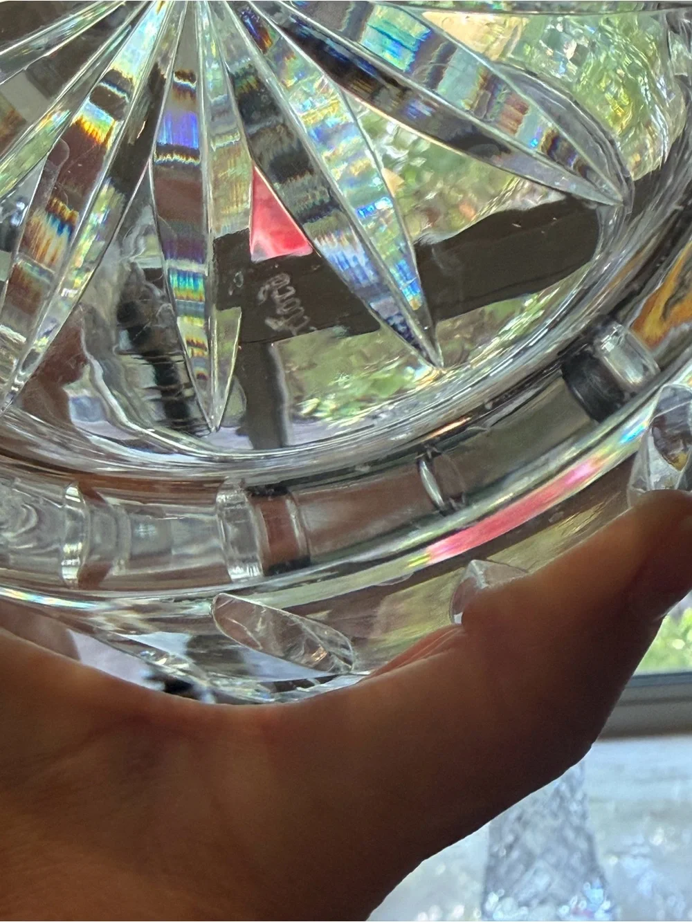 Waterford Crystal Lismore biscuit jar -missing  lid